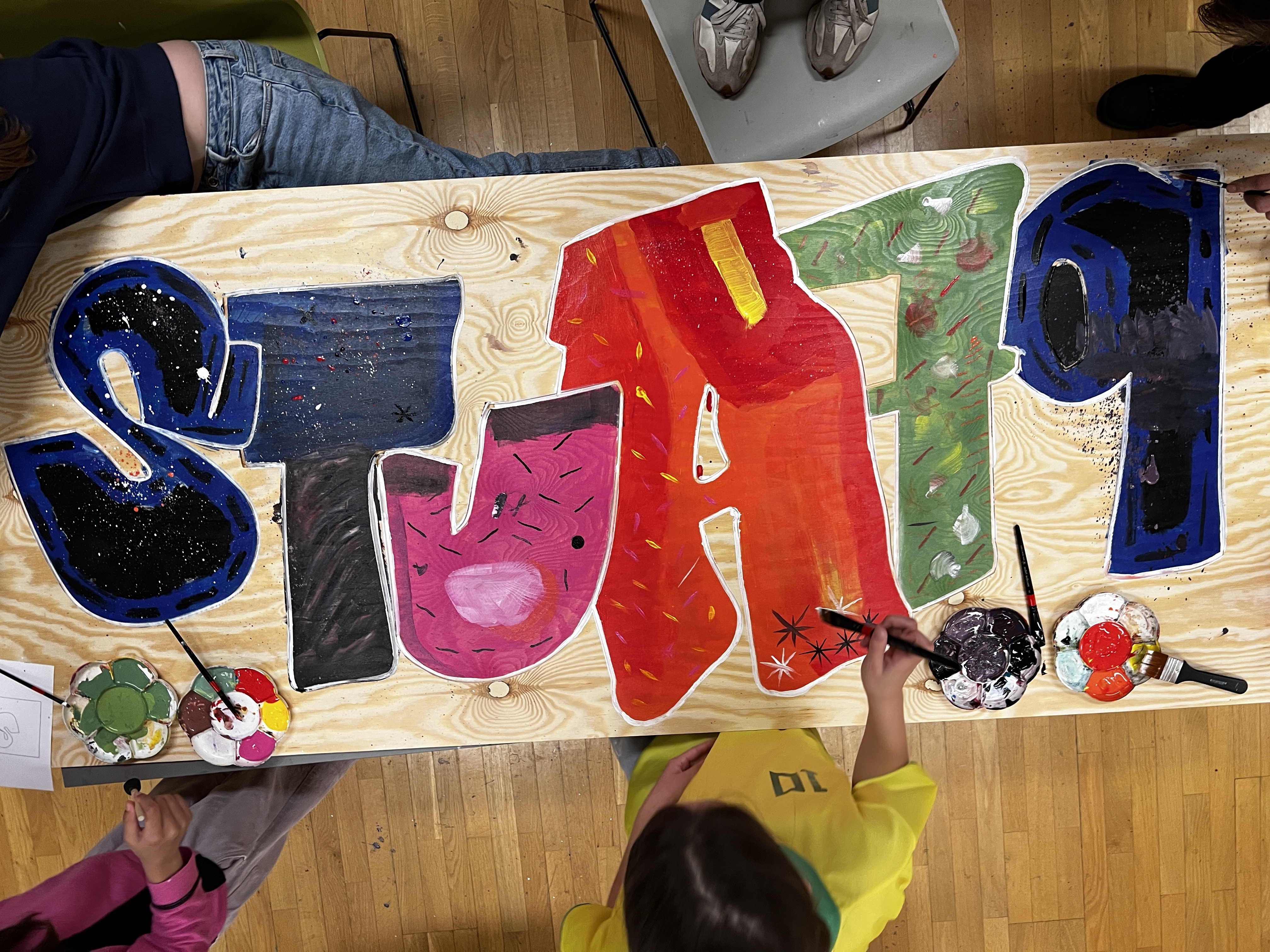 Nye skilt til Stua79. Foto: Byantropologene